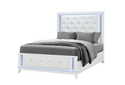 Alina - Twin Bed Headboard With LED - White