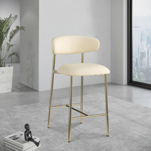 Load image into Gallery viewer, Lupita - Counter Stool With Brushed Gold Frame (Set of 2)
