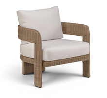 Load image into Gallery viewer, Sandbay - Olefin Water Resistant Fabric And Wicker Outdoor Patio Accent Chair
