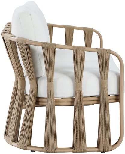 San Pietro - Resilient Waterproof Fabric 60.5" Upholstered Outdoor Patio Loveseat