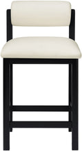 Load image into Gallery viewer, Roundhill - Faux Leather Counter Stool - Black Frame
