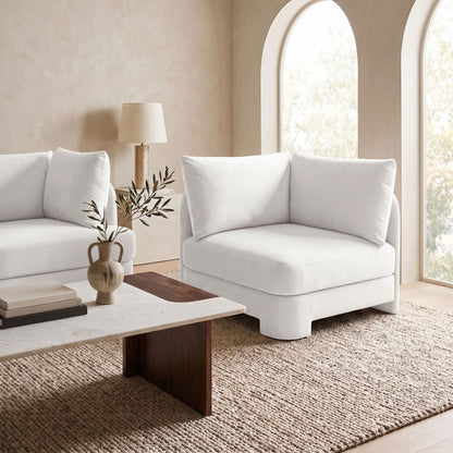 Hammond - Velvet Performance Fabric Upholstered Corner Chair