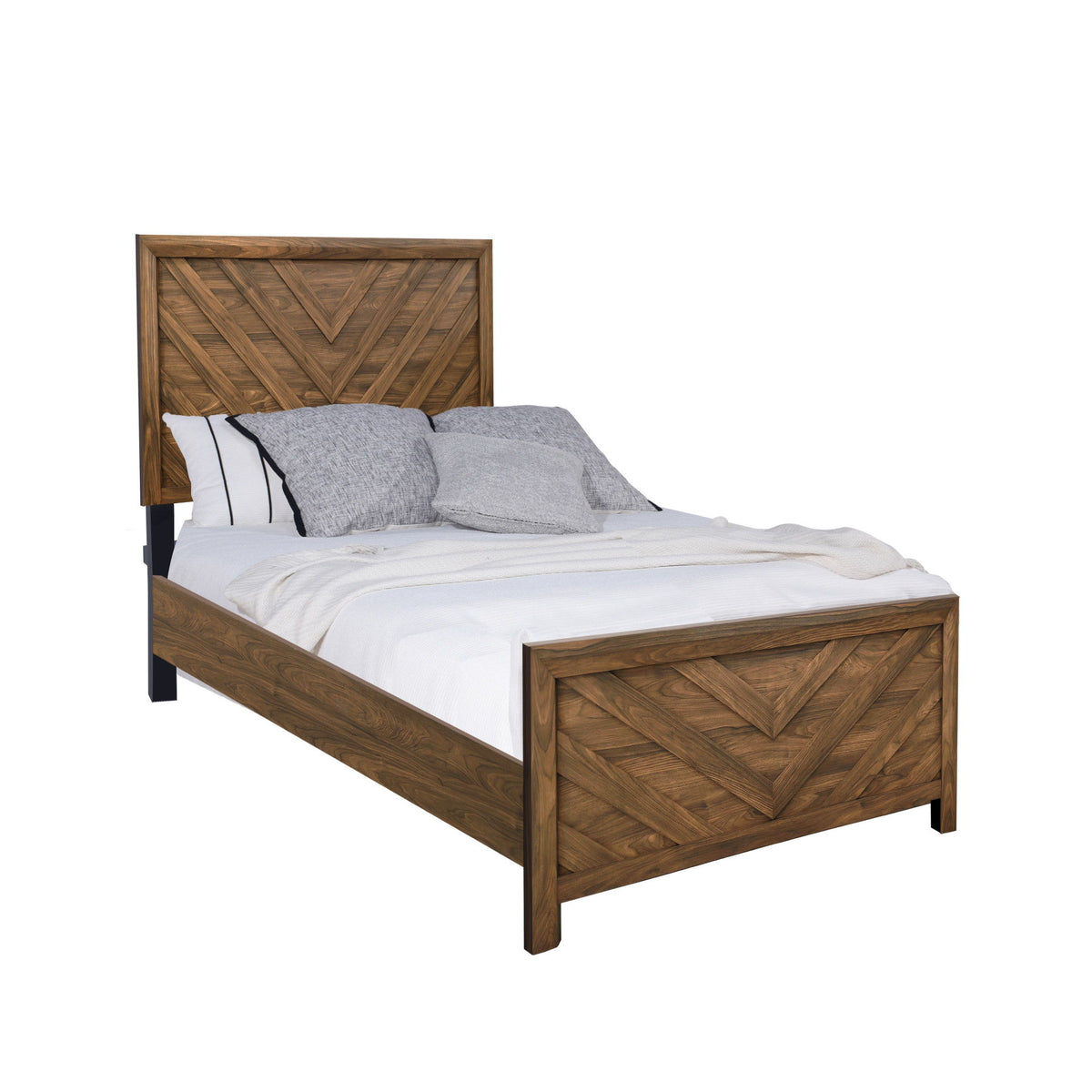 Biscayne - 4/6 Full Headboard, Footboard, & Slats - Sable