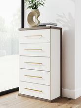 Load image into Gallery viewer, Kendanport - Five Drawer Chest - Brown / White

