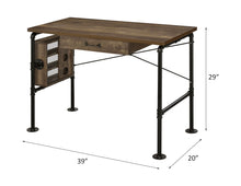 Load image into Gallery viewer, Endang - Writing Desk - Weathered Oak / Black
