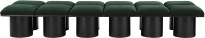 Pavilion - 12 Piece Modular Bench With Black Base