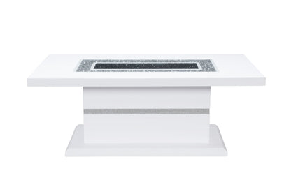 Monaco - Bar Table Column - White
