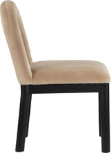 Load image into Gallery viewer, Conrad - Velvet Dining Chair With Black Legs
