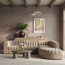 Load image into Gallery viewer, Rummi - Velvet Performance Fabric Upholstered 5 Piece Modular Sectional
