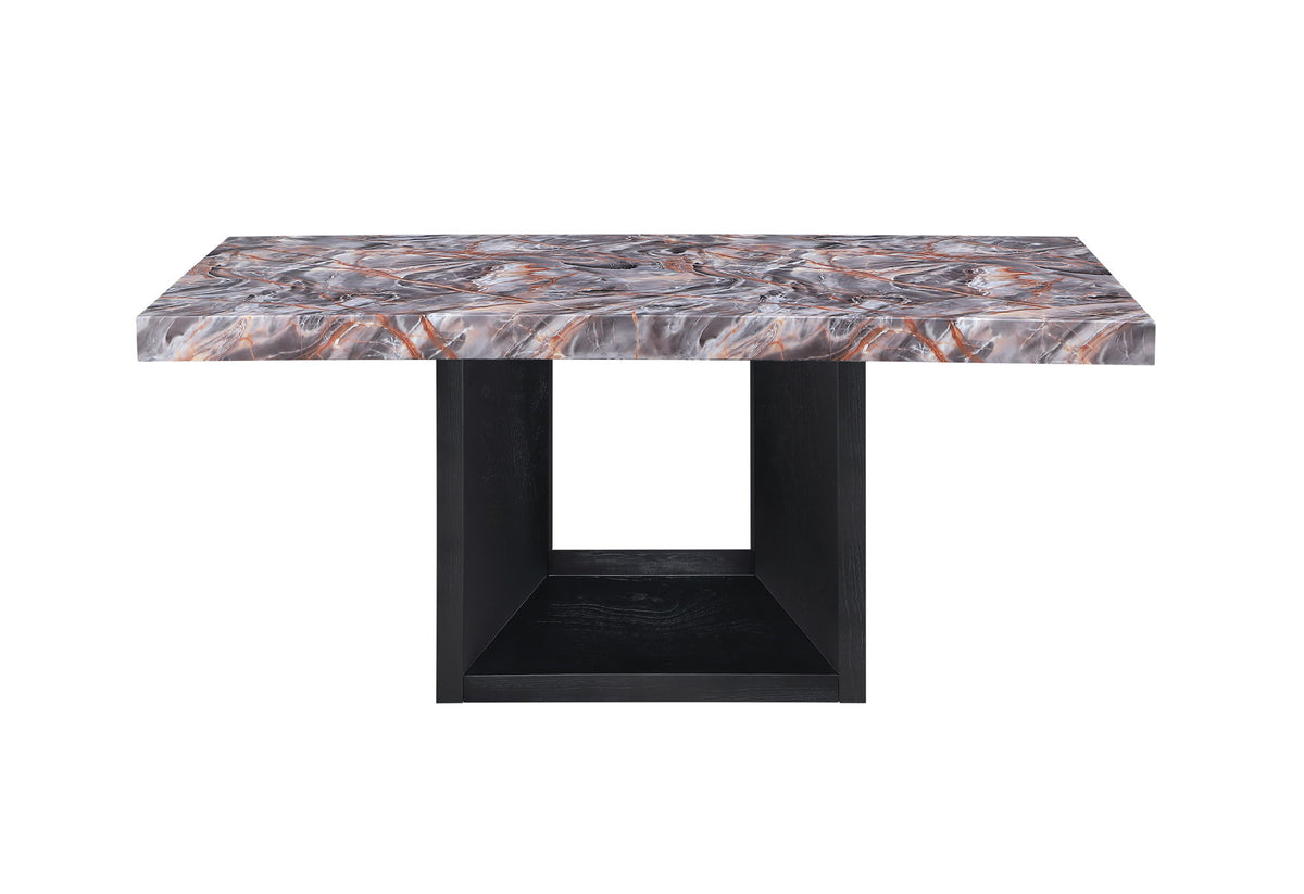 D02 - Dining Table - Lava / Black