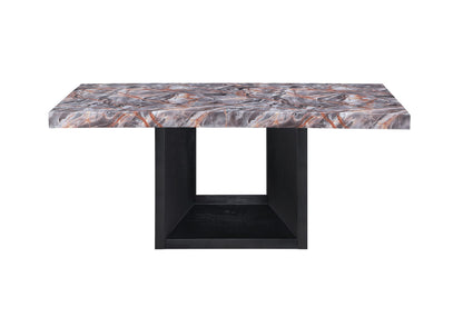 D02 - Dining Table - Lava / Black