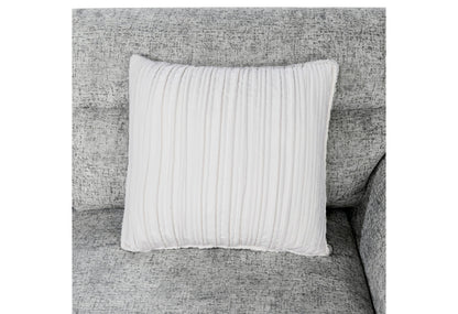U9401 - Armless Chair With Pull Out Sofa Bed And 1 Pillow - Gray / Nickel