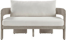 Load image into Gallery viewer, Sandbay - Olefin Water Resistant Fabric And Wicker Outdoor Patio Loveseat
