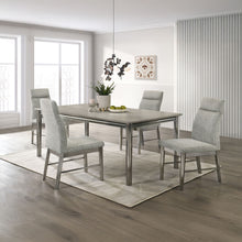Load image into Gallery viewer, Lennox - 5 Piece Dining Room Set (Dining Table With 4 Chairs) - Gray / Silver
