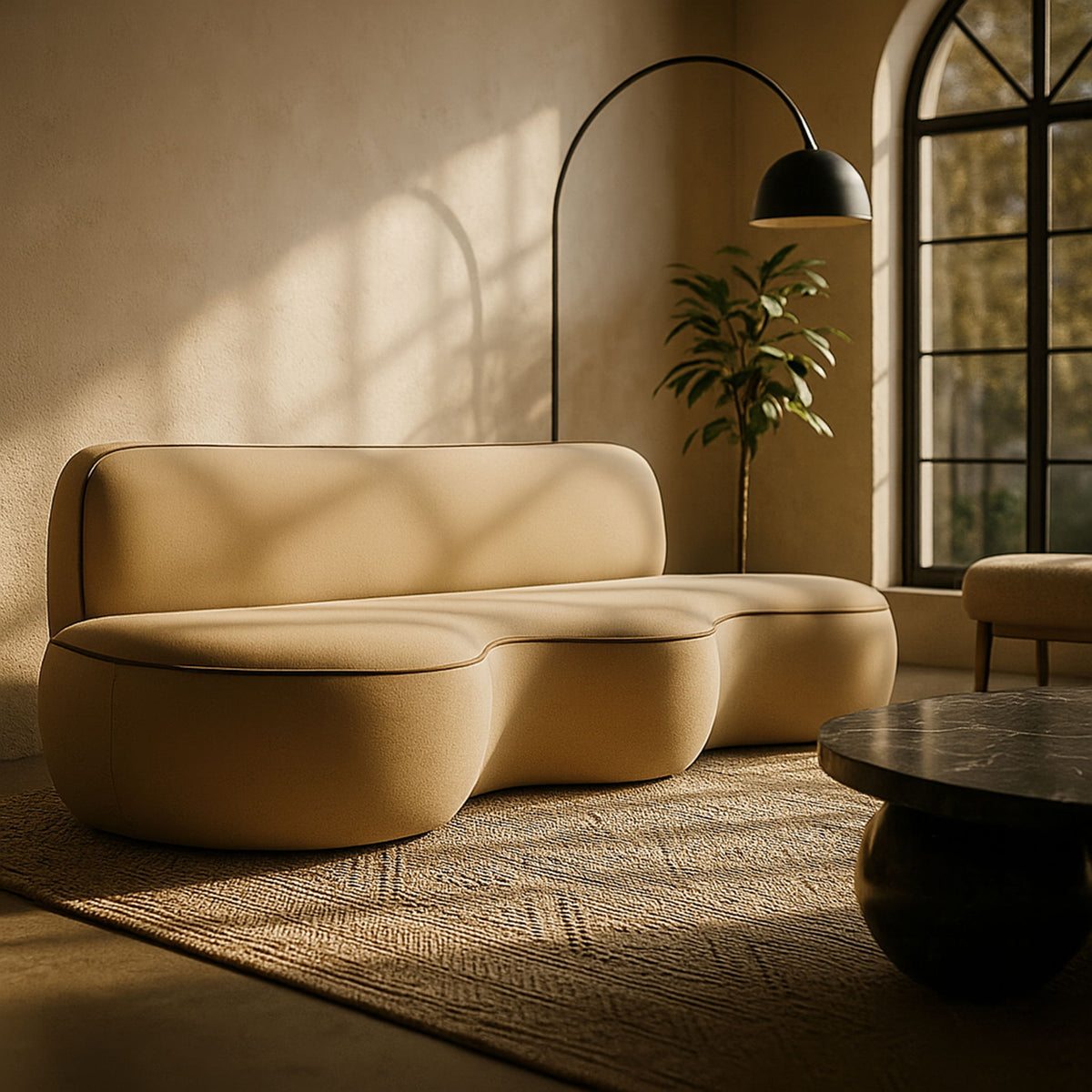 Swerve - Velvet 101" Upholstered Sofa