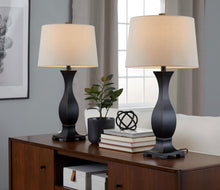 Load image into Gallery viewer, Riley - Contemporary Table Lamp (Set of 2) - Oil Rubbed Bronze / Oat
