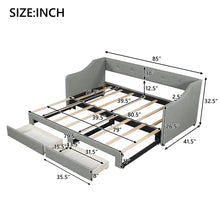 Load image into Gallery viewer, Upholstered Daybed With 2 Drawers
