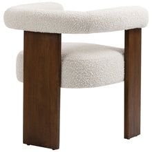 Load image into Gallery viewer, Barrel - Dining Chair - Dark Brown / Cream
