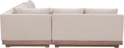 Solace - Olefin Performance Fabric 3 Piece Outdoor Patio Modular Sectional (Sofa, Loveseat & Corner Chair)