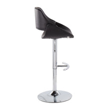 Load image into Gallery viewer, Fabrico - Contemporary Adjustable Bar Stool With Rounded T Footrest (Set of 2)
