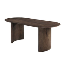 Load image into Gallery viewer, Kody - Oval Dining Table Base - Dark Walnut
