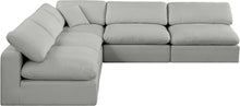 Load image into Gallery viewer, Comfy - 5 Piece Linen Modular Corner Armless Sectional
