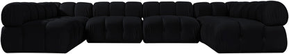 Orin - U-Shaped Velvet 6 Piece Modular Sectional
