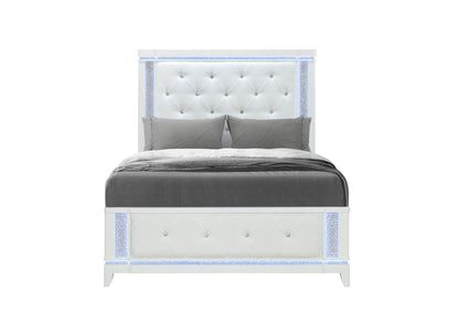 Alina - Twin Bed Headboard With LED - White