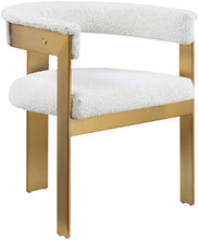 Load image into Gallery viewer, Romeo - Boucle Dining Chair With Gold Base (Set of 2)
