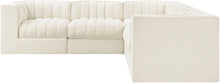Load image into Gallery viewer, Rummi - Symmetrical Velvet Performance Fabric Upholstered 5 Piece Modular Sectional
