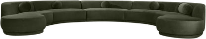 Avra - 192" Velvet Performance Fabric Upholstered Sectional