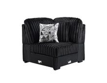 Load image into Gallery viewer, U259 - Corduroy Power Reclining 4 Piece Sectional With 2 Wireless Charger - Black
