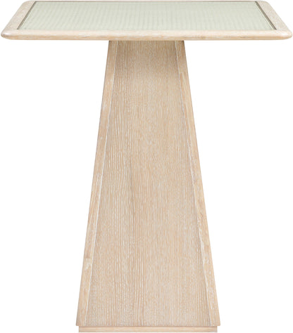 Atrium - Glass Top And Wood Base Dining Table
