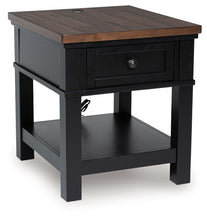 Load image into Gallery viewer, Wildenauer - Rectangular End Table - Brown / Black
