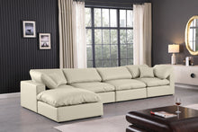 Load image into Gallery viewer, Comfy - 5 Piece Faux Leather Modular Sectional With Chaise
