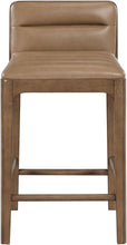 Load image into Gallery viewer, Ellis - Vegan Leather Upholstered Counter Stool (Set of 2) - Tan
