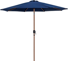 Load image into Gallery viewer, Fiji - Aluminum Patio Umbrella With Square White And Teak Base
