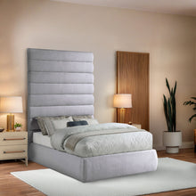 Load image into Gallery viewer, Adam - Linen Fabric Bed With 89" Headboard
