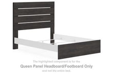 Load image into Gallery viewer, Hollivern - Queen Panel Headboard/Footboard - Dark Gray
