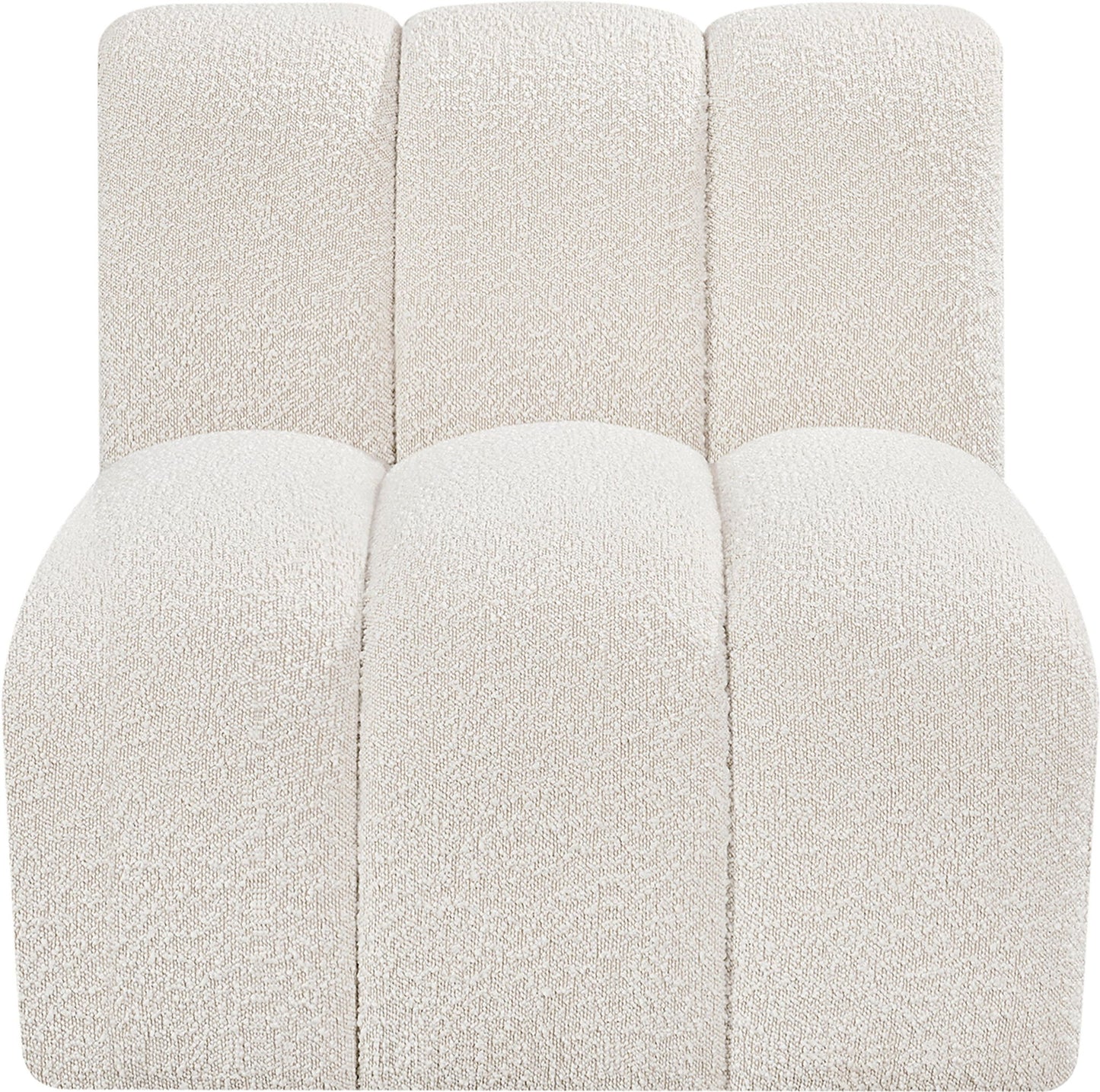 Arc - Boucle Fabric Straight Chair