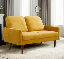 Load image into Gallery viewer, Loveseat Sofa, European Style With Sleek Design, Modern &amp; Vintage Flair, Upholstered 2 Seater Couch
