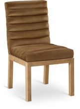 Load image into Gallery viewer, Evelyn - Dining Chair With Natural Legs - Saddle
