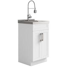 Load image into Gallery viewer, Hennessy - Deluxe Laundry Cabinet With Faucet And Stainless Steel Sink
