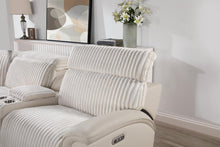 Load image into Gallery viewer, U14 - 6 Piece Power Reclining Sectional With Power Headrest - White
