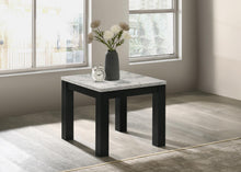 Load image into Gallery viewer, T231 - Melamine Top 3 Piece Table Set (Coffee And 2 End Tables) - Black / White
