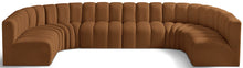 Load image into Gallery viewer, Arc - Velvet Modular U-Shaped Sectional - Saddle
