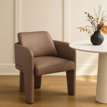 Load image into Gallery viewer, Vanda - Vegan Leather Upholstered Dining Chair - Tan

