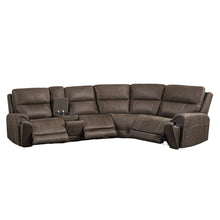 Load image into Gallery viewer, Gaia - 5 Piece P2 Power Sectional - Sable
