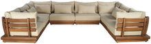 Load image into Gallery viewer, Mirella - 8 Piece Water Resistant Fabric Upholstered Outdoor Patio Modular Sectional
