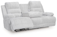 Load image into Gallery viewer, Rhines Falls - Reclining Power Sofa With Drop Down Table - Alloy
